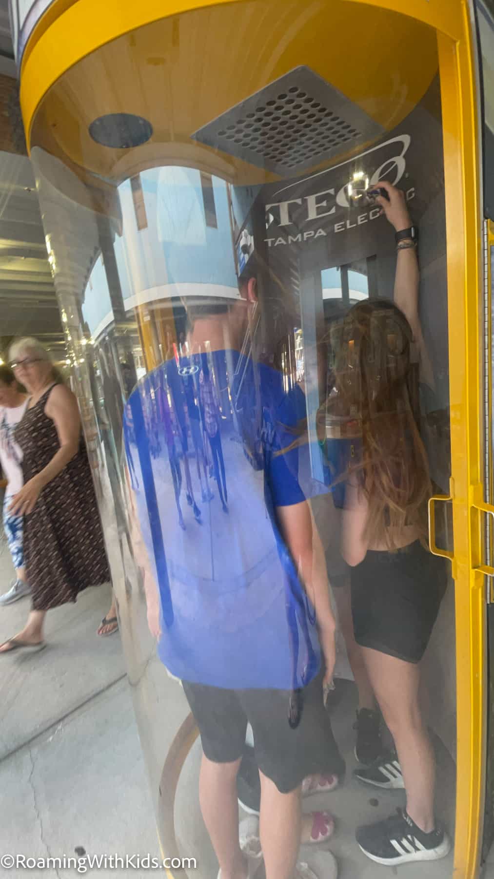 hurricane simulator at Manatee Viewing Center and Education Center at Tampa Electric in Tampa Florida