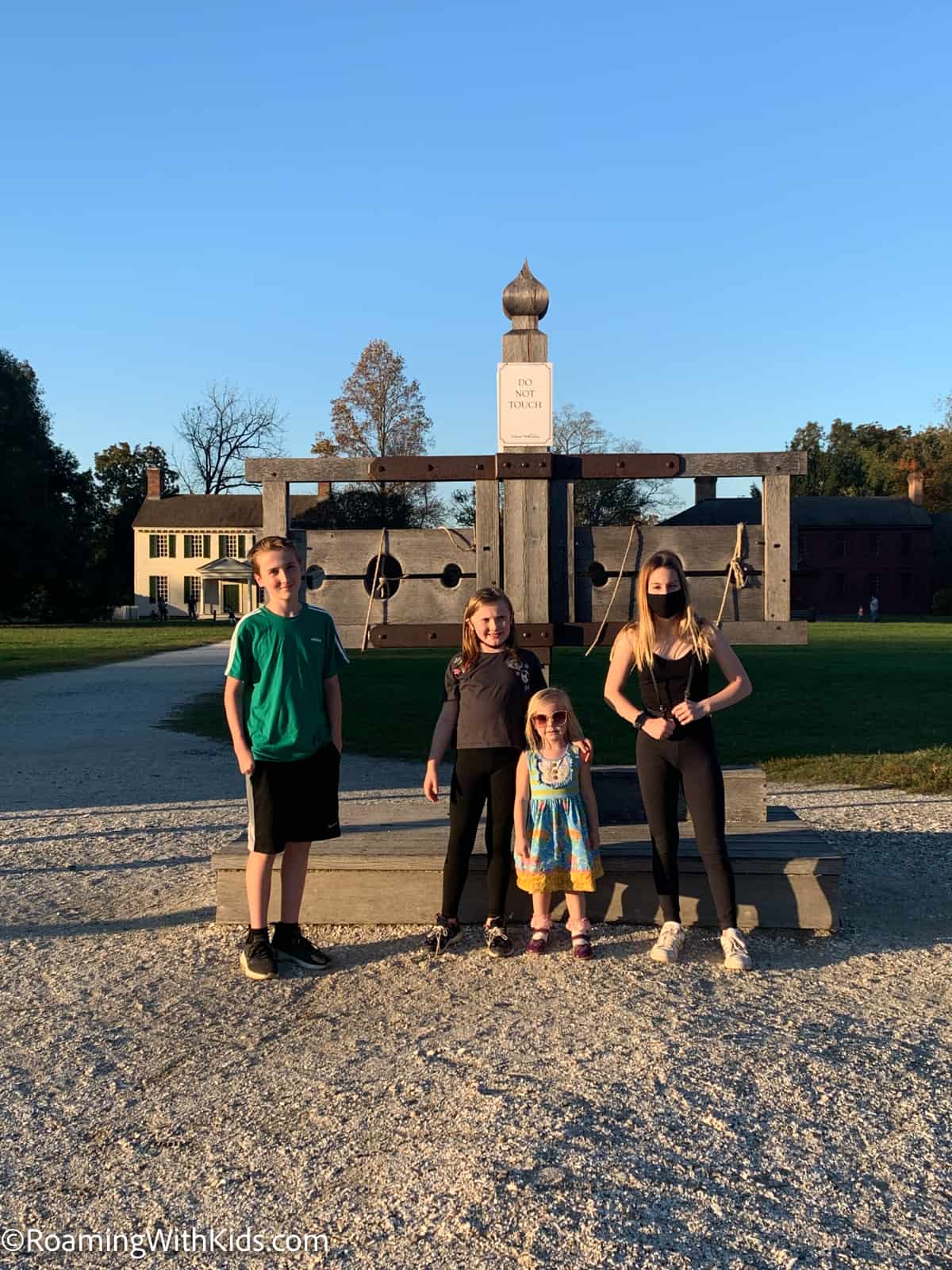Colonial williamsburg virginia with kids