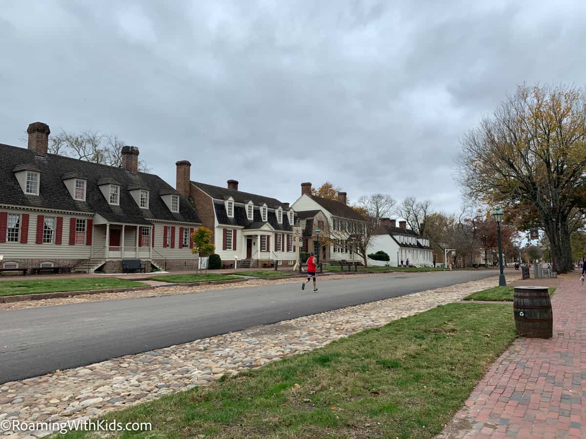 street in Colonial Williamsburg 