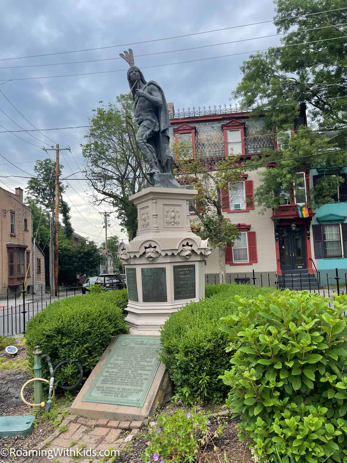 indian statue in Schenectady New York 