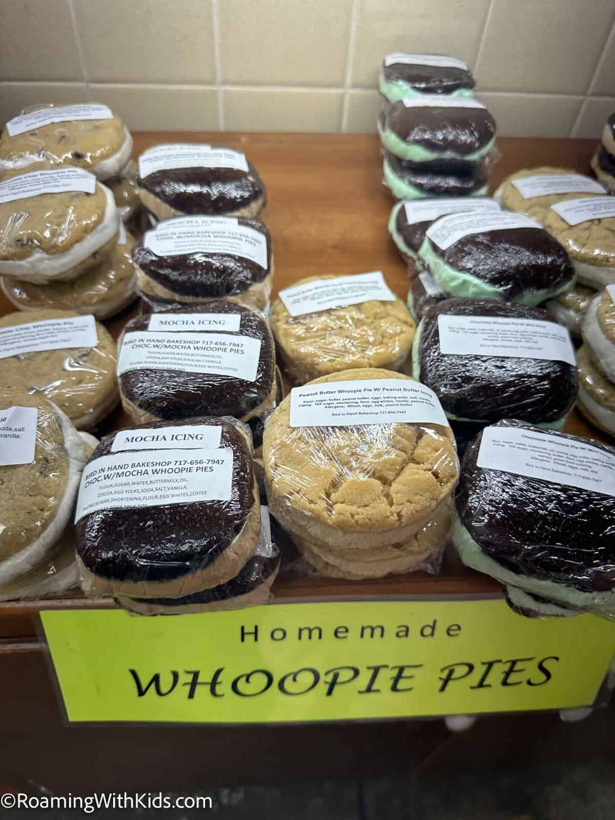 whoppie pies at a market in lancaster pa
