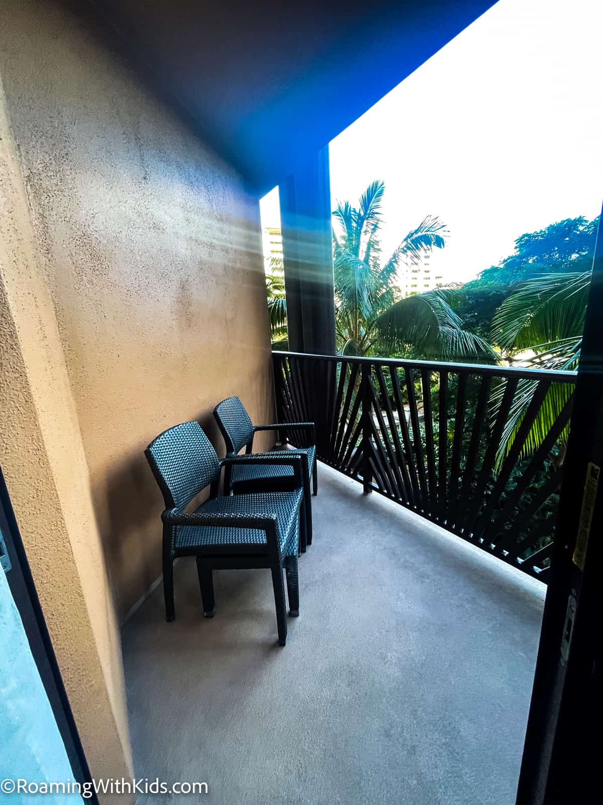 balcony at 2 bedroom Villa at Disney Aulani Resort 
