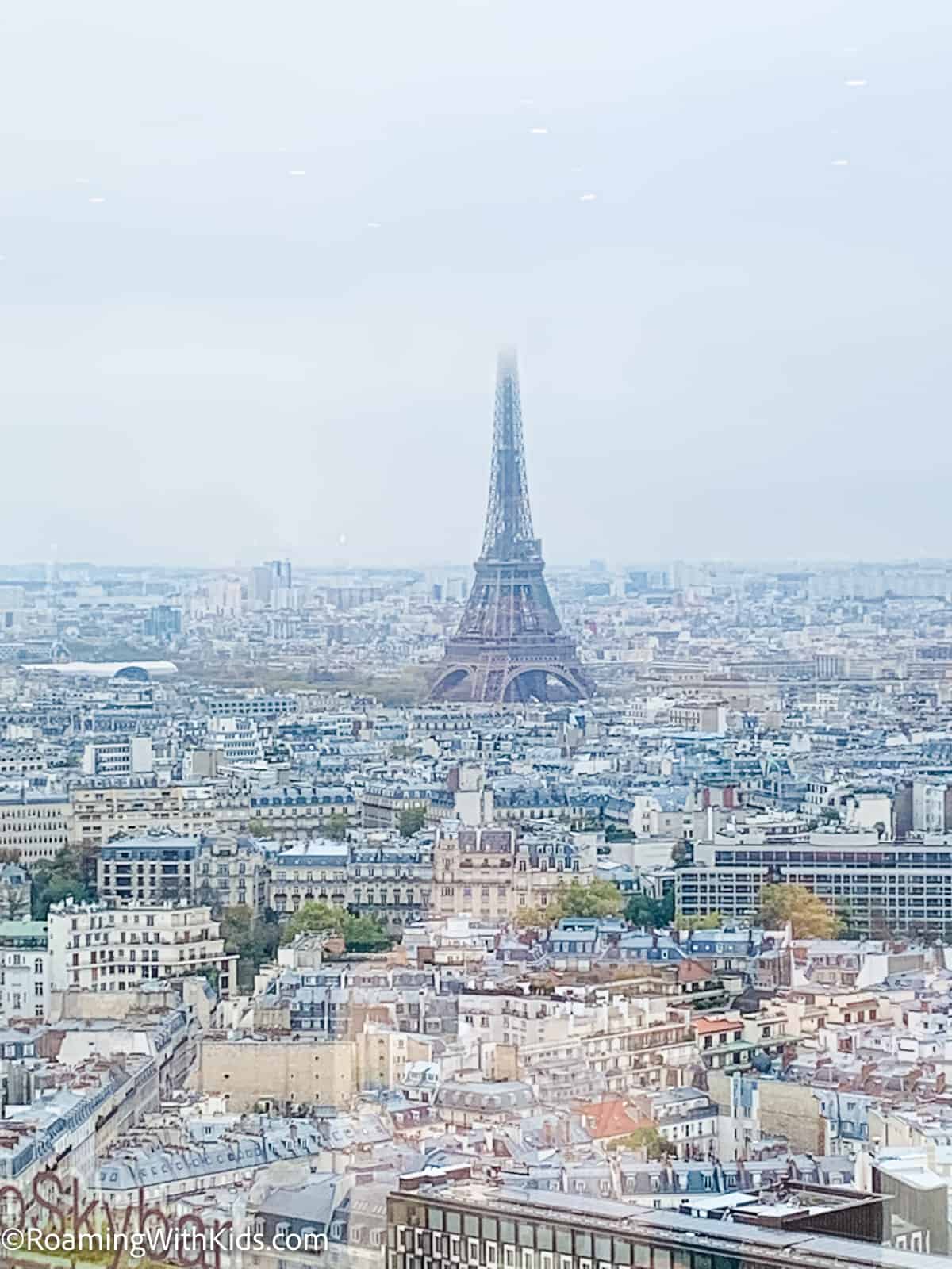 View of the Eiffel Tower from Hyatt Regency Paris Étoile