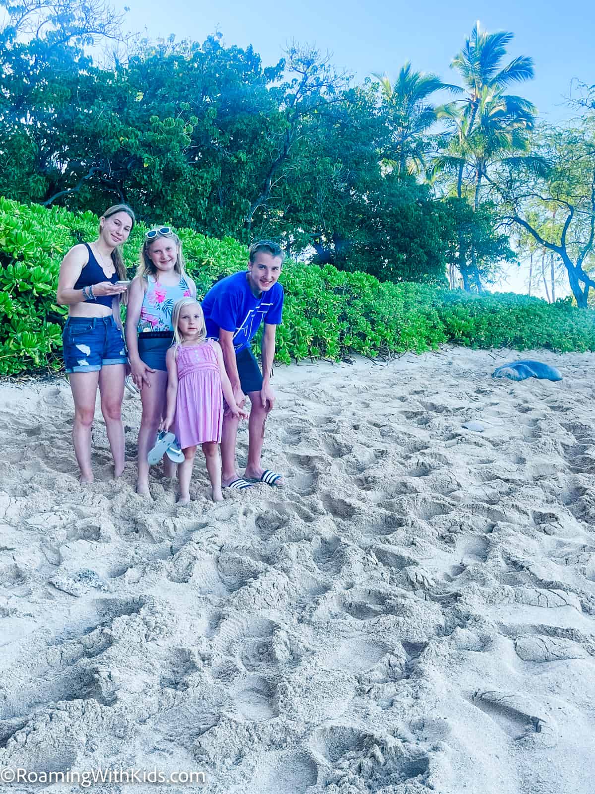 Things to do on the Leeward Coast of Oahu with Kids - walking on secret beach