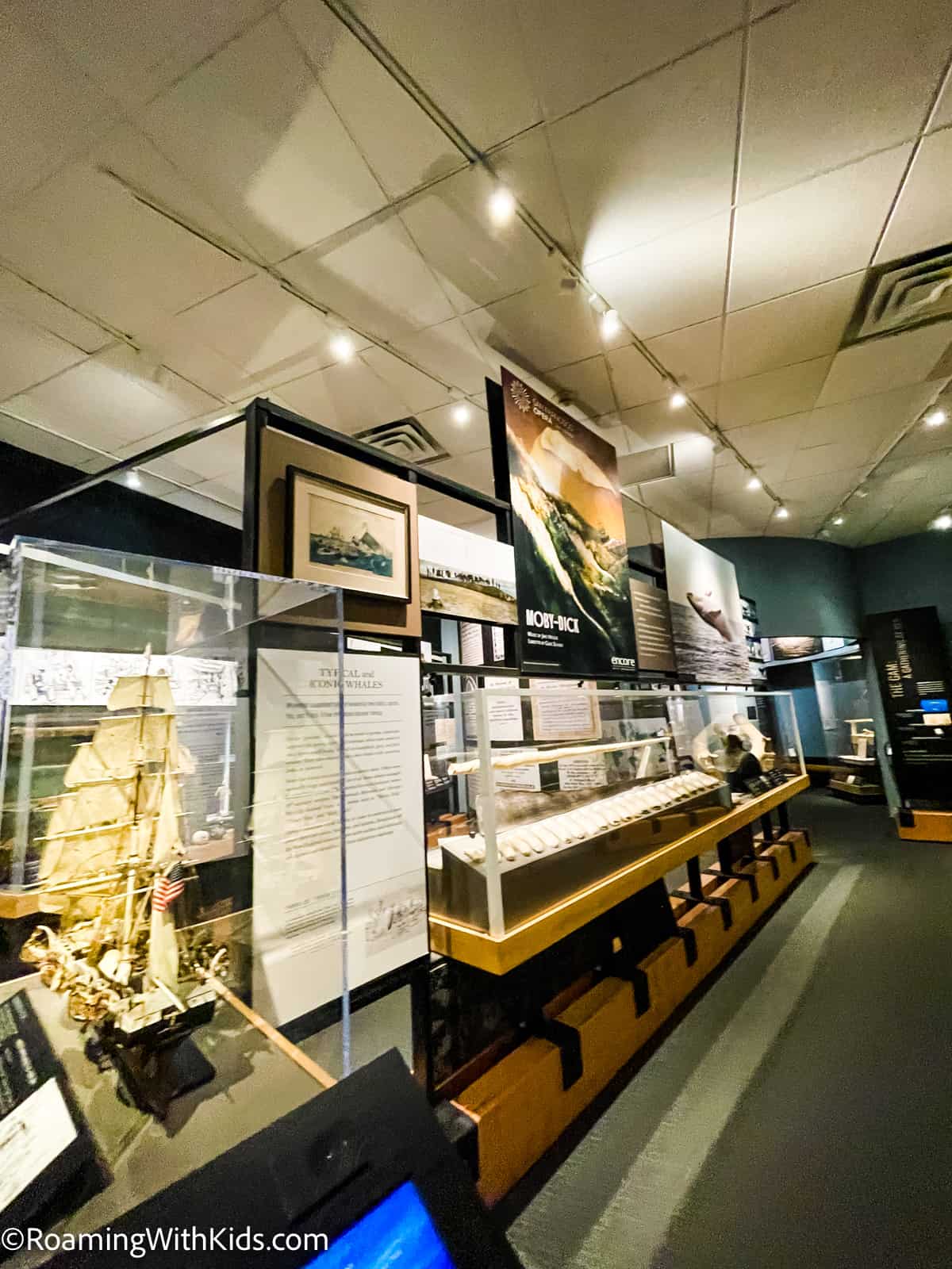 inside the Wake of the Whalers Museum